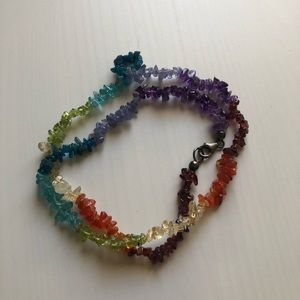 Rainbow crystal necklace